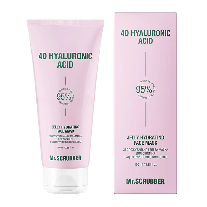 Mr.SCRUBBER 4D Hyaluronic Acid Hydrating Gel Face Mask — увлажняющая гелевая маска для лица, 100 мл